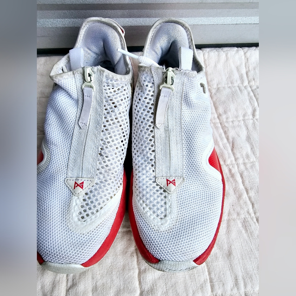 NIKE PG 4 TB PAUL GEORGE TEAM BASKETBALL WHITE RED Men:Sz 7.5 Women:Sz 9 - Picture 6 of 7